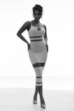 Ivory Alysiha Midi Dress -Trendify Store FORMATIONGRID 10