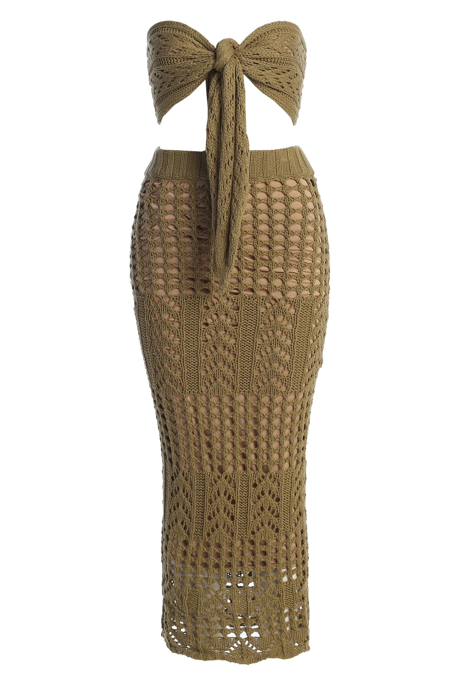 Olive Caribbean Skies Skirt Set 2 Olive Caribbean Skies Skirt Set - Image 2