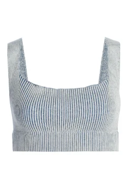 Denim/White Jodie Ribbed Top 12 Denim/White Jodie Ribbed Top -Trendify Store IMG 1462copy