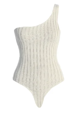 White Malibu Nights One Shoulder Bodysuit -Trendify Store IMG 3615copy