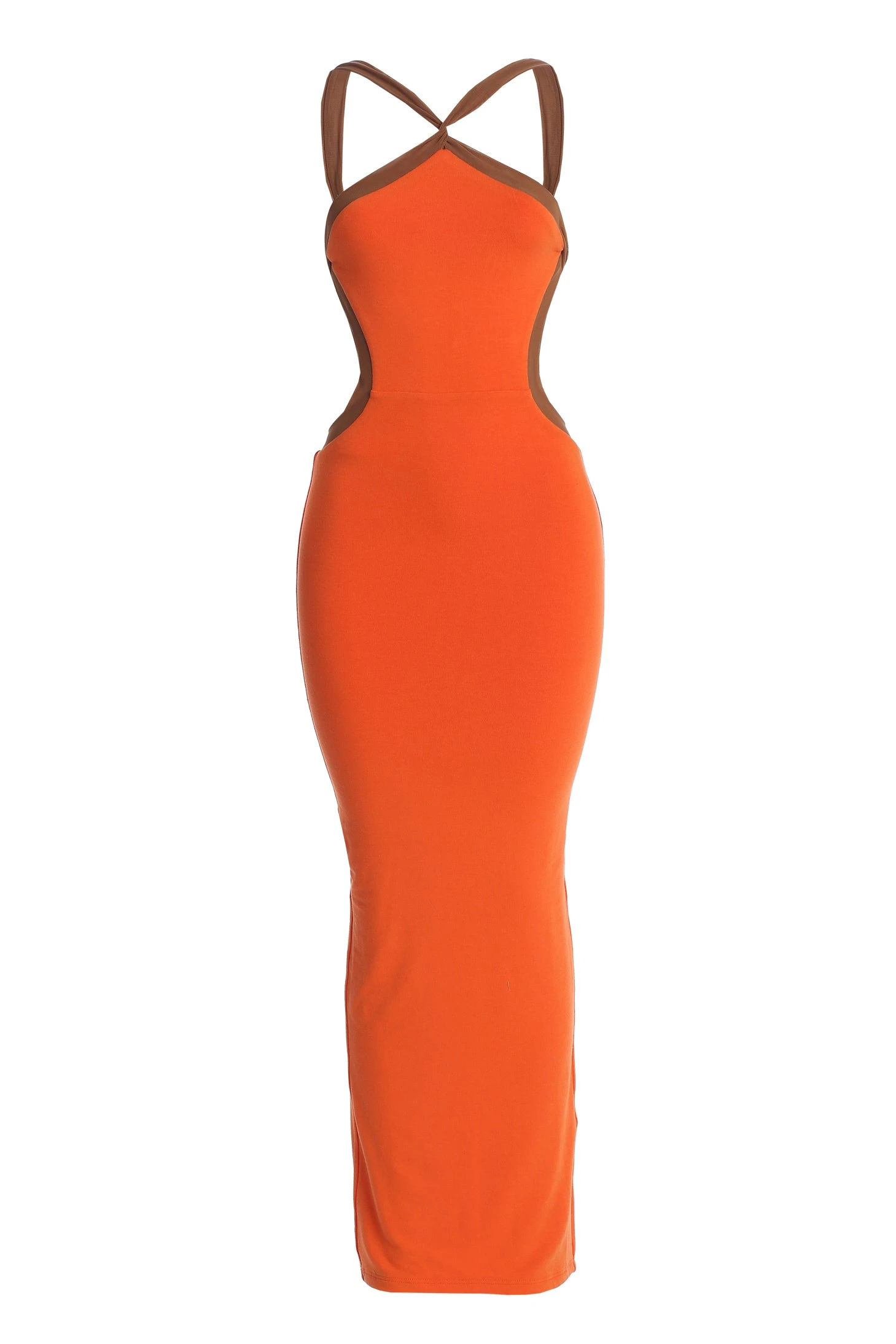 Orange Nights In Milan Maxi Dress 2 Orange Nights In Milan Maxi Dress - Image 2