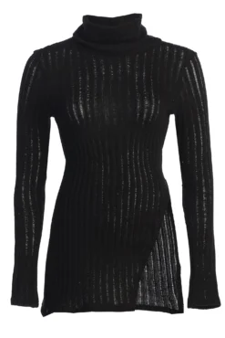 Black One Call Away Ribbed Turtleneck Top 11 Black One Call Away Ribbed Turtleneck Top -Trendify Store IMG 3645copy