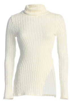 White One Call Away Ribbed Turtleneck Top 12 White One Call Away Ribbed Turtleneck Top -Trendify Store IMG 3649copy