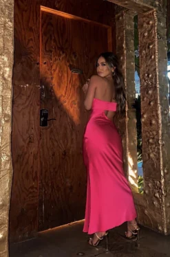 Pink Maurine Cutout Dress -Trendify Store IMG 5477