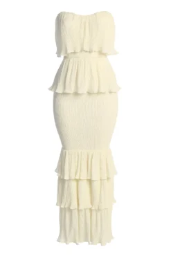 Ivory Casa Blanca Ruffle Dress 14 Ivory Casa Blanca Ruffle Dress -Trendify Store IMG 7558copy