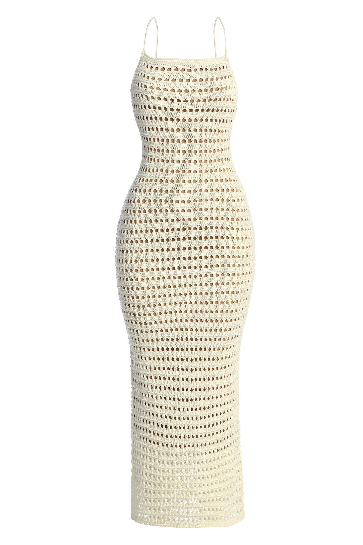 White Palmas Crochet Maxi Dress 3 White Palmas Crochet Maxi Dress - Image 3
