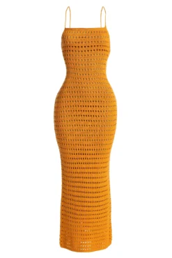 Apricot Palmas Crochet Maxi Dress -Trendify Store IMG 7683copy