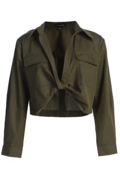 Olive Castella Twist Front Top 11 Olive Castella Twist Front Top -Trendify Store IMG 8307copy