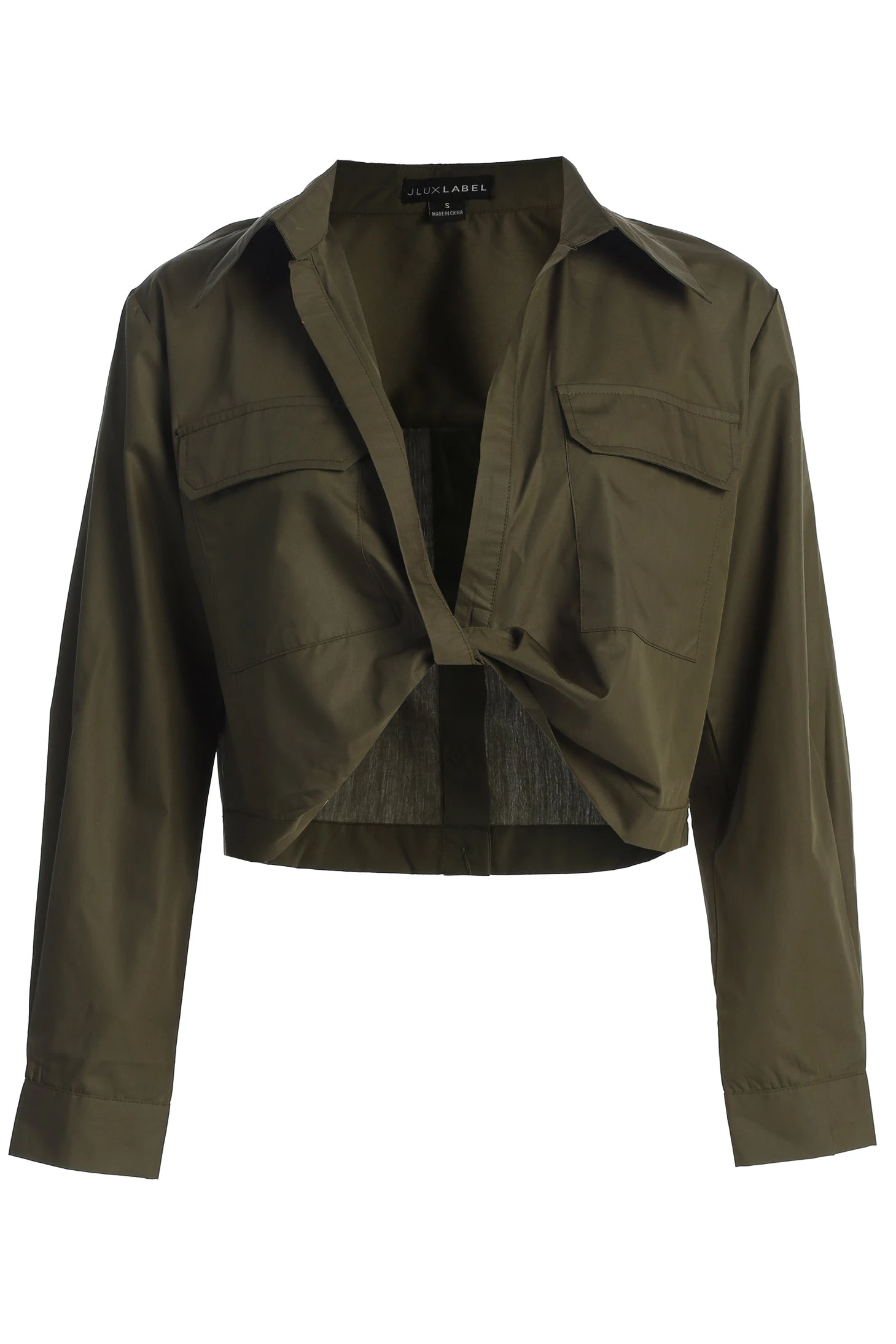 Olive Castella Twist Front Top 3 Olive Castella Twist Front Top - Image 3