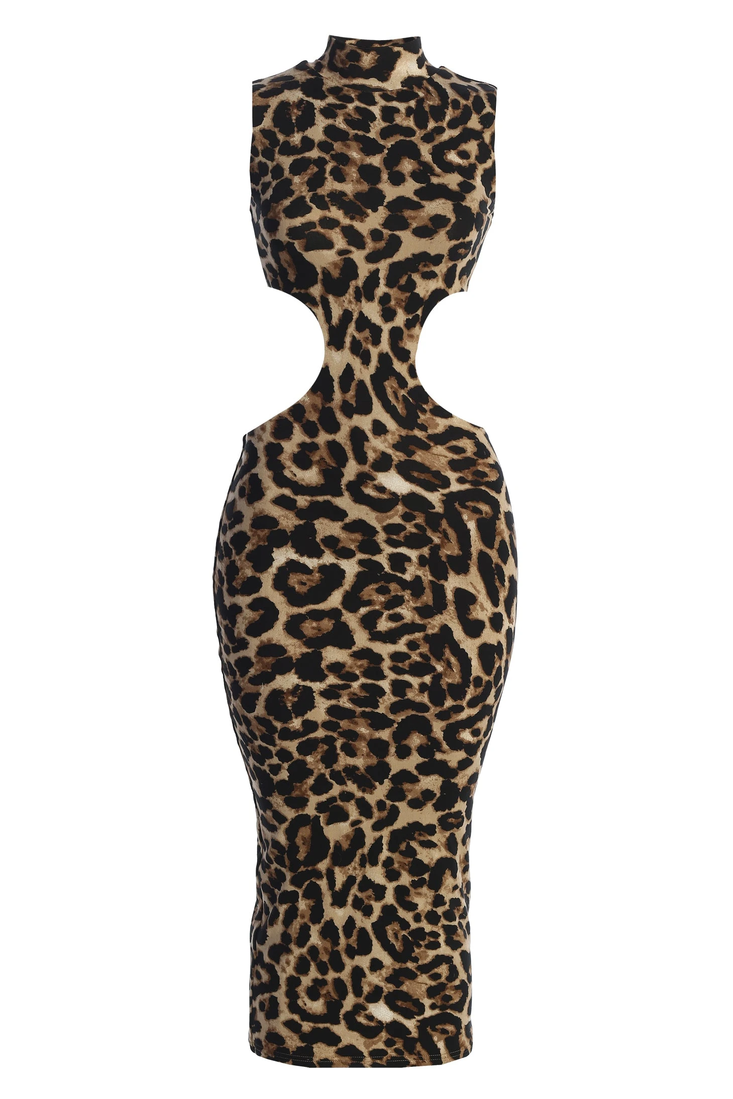 Leopard Dynasty Cutout Midi Dress 2 Leopard Dynasty Cutout Midi Dress - Image 2