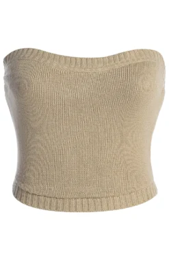 Beige Stay In Touch Bustier -Trendify Store IMG 9420copy