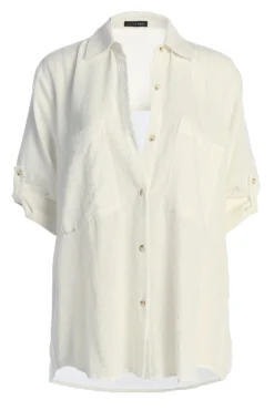 Off White By The Coast Crinkled Button Up 16 Off White By The Coast Crinkled Button Up -Trendify Store IMG 9430copy