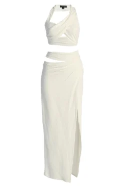 Ivory New Age Two Piece Skirt Set -Trendify Store IMG 9443copy