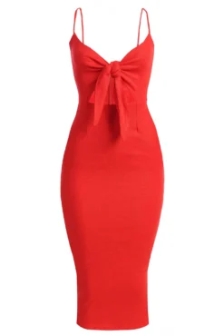 Red Dolores Linen Dress 12 Red Dolores Linen Dress -Trendify Store IMG 9539