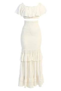 White Sienna Ruffled Skirt Set -Trendify Store IMG 9636 scaled
