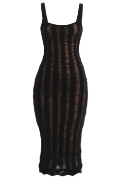 Noir Fine Knit Midi Dress -Trendify Store IMG 9694copy