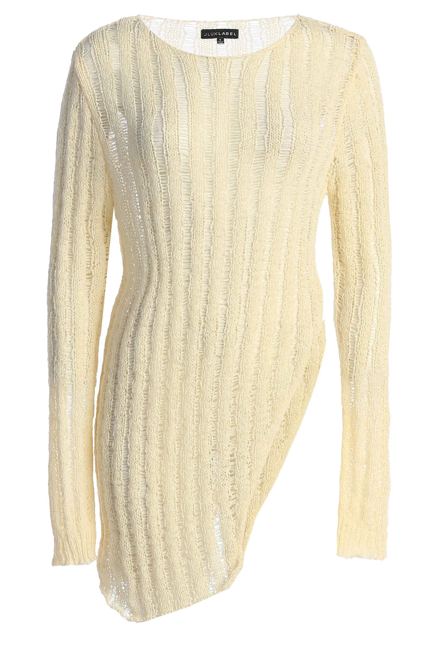 Cream Natalya Rib Knit Top 2 Cream Natalya Rib Knit Top - Image 2
