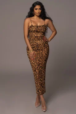 Leopard Make An Entrance Cowl Neck Dress -Trendify Store JLUXWOMAN2023 47 scaled