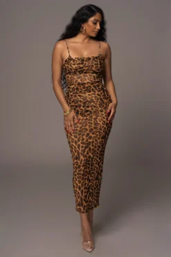 Leopard Make An Entrance Cowl Neck Dress -Trendify Store JLUXWOMAN2023 48 scaled