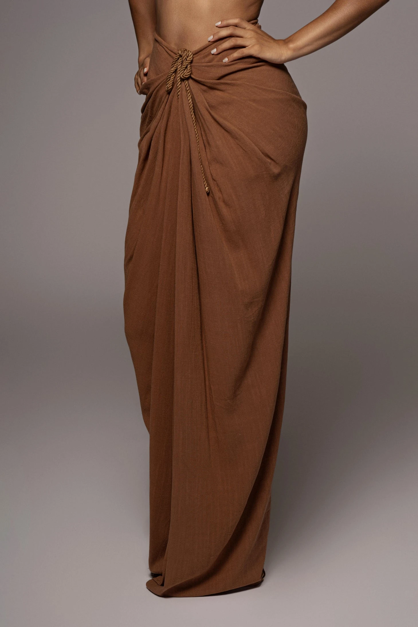 Pecan Noelia Linen Slit Skirt 9 Pecan Noelia Linen Slit Skirt - Image 9