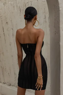 Noir Unapologetic Mini Dress -Trendify Store LOVEISHERNAME 21