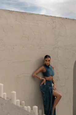 Teal Chosen One Velvet Skirt Set 37 Teal Chosen One Velvet Skirt Set -Trendify Store LOVEISHERNAME 78 1cf5ace8 fbf4 45c4 b9a4 fb168043f7c8