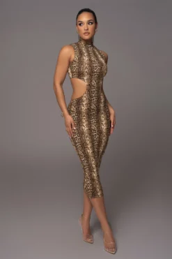 Snakeskin Dynasty Cutout Midi Dress 11 Snakeskin Dynasty Cutout Midi Dress -Trendify Store PRODUCT APR112023 126 scaled