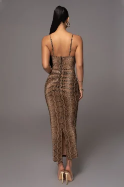 Snakeskin Make An Entrance Cowl Neck Dress -Trendify Store PRODUCT APR112023 39 scaled