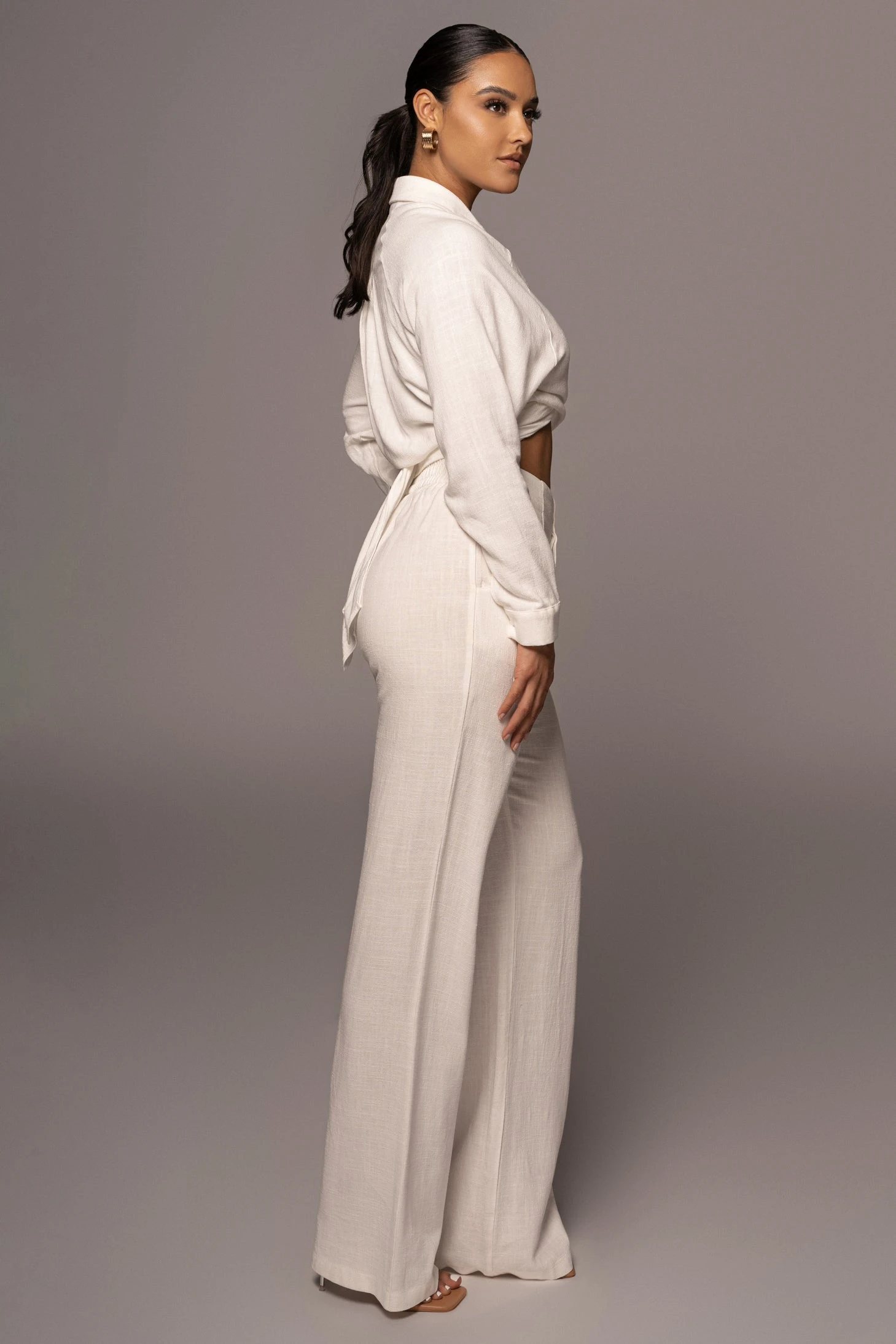 Ivory Soho Front Tied Woven Top 19 Ivory Soho Front Tied Woven Top - Image 19