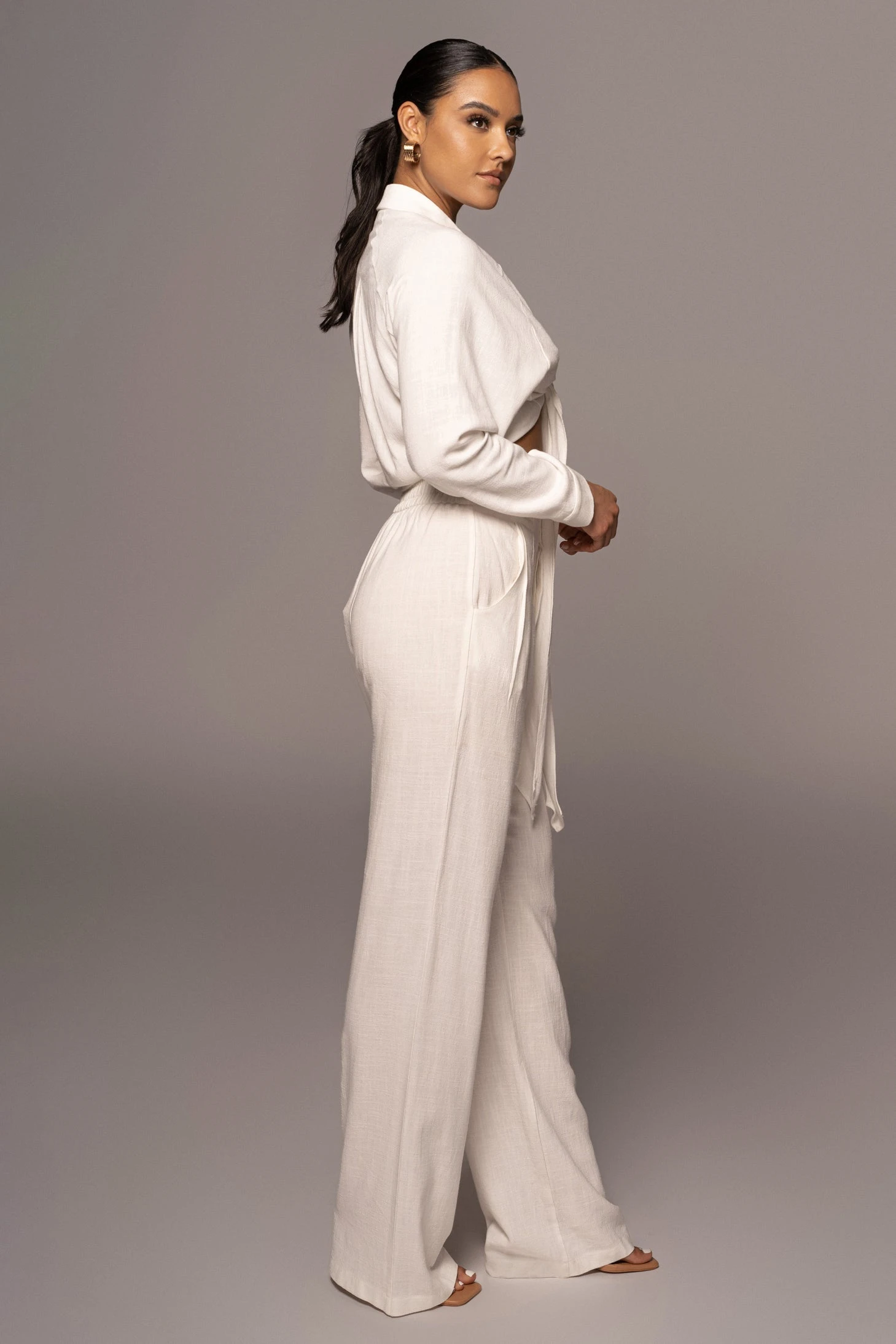 Ivory Soho Front Tied Woven Top 18 Ivory Soho Front Tied Woven Top - Image 18