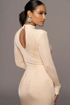 Buttercream Kara Mock Neck Dress -Trendify Store PRODUCT APR152022 253