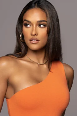Orange Meara One Shoulder Dress -Trendify Store PRODUCT AUG102022 10