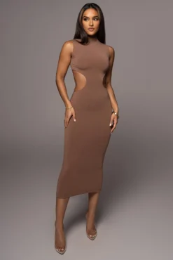 Pecan Til Sunrise Midi Dress -Trendify Store PRODUCT AUG102022 100