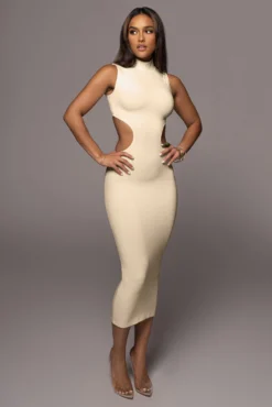 Buttercream Til Sunrise Midi Dress