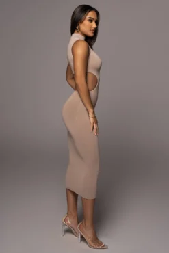 Beige Til Sunrise Midi Dress -Trendify Store PRODUCT AUG102022 86