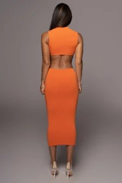 Orange Til Sunrise Midi Dress -Trendify Store PRODUCT AUG102022 95