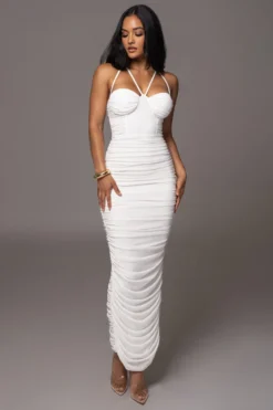 White Elite Mesh Maxi Dress 12 White Elite Mesh Maxi Dress -Trendify Store PRODUCT AUG152023 ASAP 13 scaled