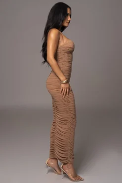 Tan Elite Mesh Maxi Dress 13 Tan Elite Mesh Maxi Dress -Trendify Store PRODUCT AUG152023 ASAP 25 scaled