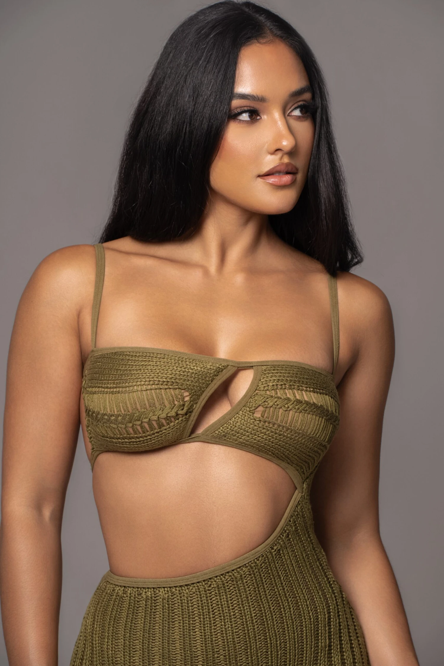 Olive Coastal Escape Dress 7 Olive Coastal Escape Dress - Image 7