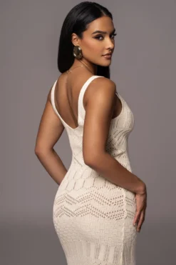 Cream Ballari Crochet Knit Maxi Dress -Trendify Store PRODUCT AUG72023 ASAP 21 scaled