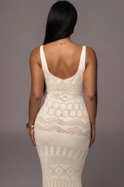 Cream Ballari Crochet Knit Maxi Dress -Trendify Store PRODUCT AUG72023 ASAP 22 scaled