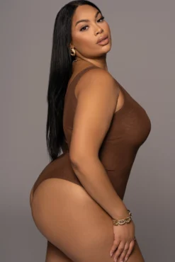 Chocolate Mesh Essential Tank Bodysuit Undergarment 38 Chocolate Mesh Essential Tank Bodysuit Undergarment -Trendify Store PRODUCT DEC32021 149