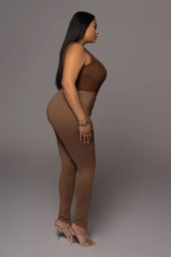 Chocolate Mesh Essential Tank Bodysuit Undergarment 34 Chocolate Mesh Essential Tank Bodysuit Undergarment -Trendify Store PRODUCT DEC32021 152