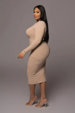 Beige High Expectations Midi Dress -Trendify Store PRODUCT DEC32021 210