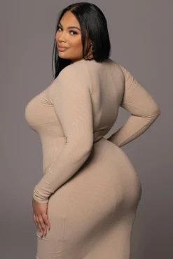 Beige High Expectations Midi Dress -Trendify Store PRODUCT DEC32021 211