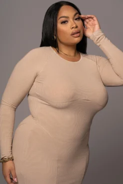 Beige High Expectations Midi Dress -Trendify Store PRODUCT DEC32021 214