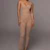 Beige Nina Mesh Pants