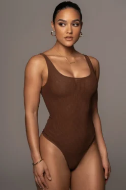 Chocolate Mesh Essential Tank Bodysuit Undergarment 28 Chocolate Mesh Essential Tank Bodysuit Undergarment -Trendify Store PRODUCT FEB252022 308