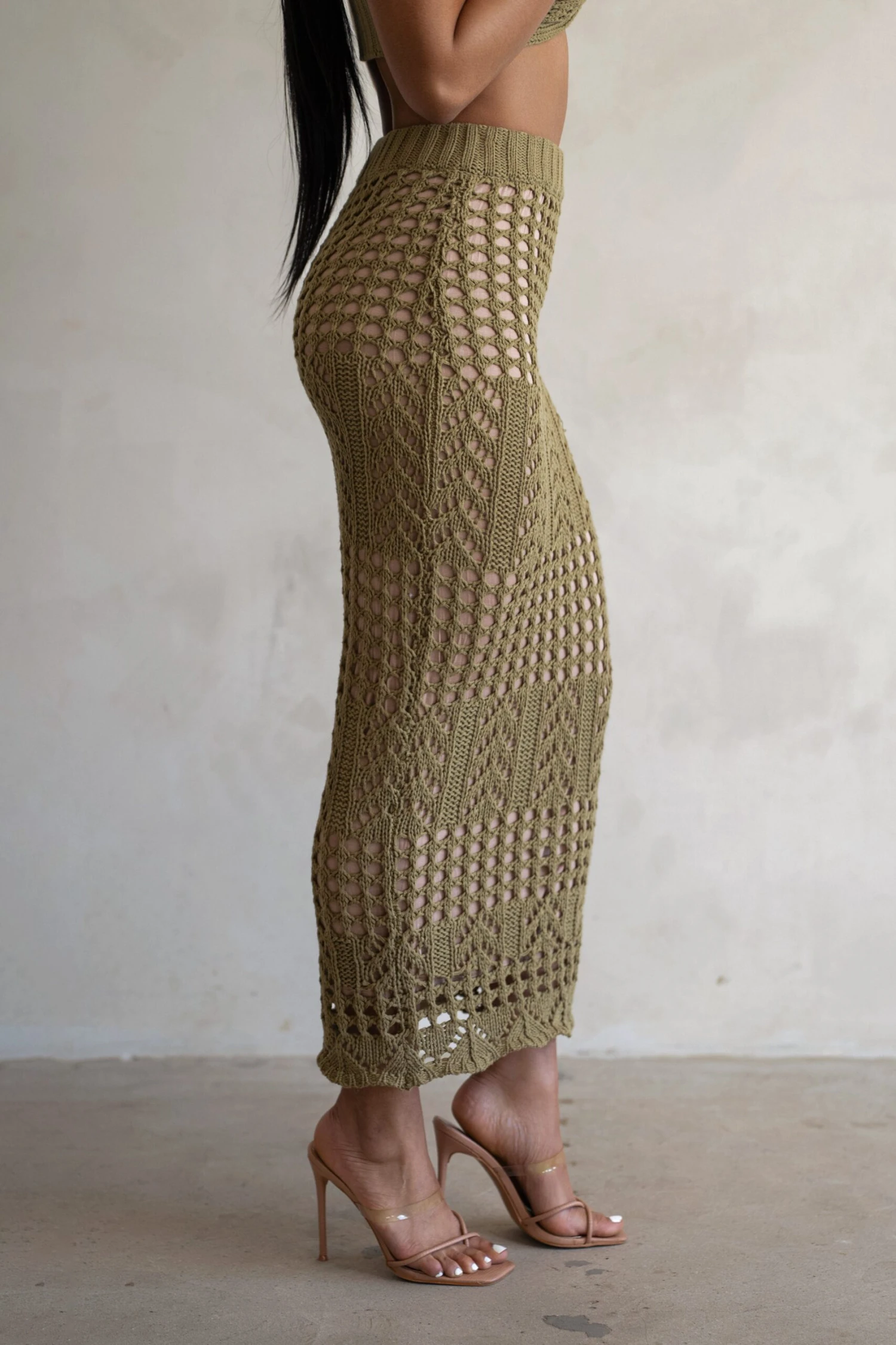 Olive Caribbean Skies Skirt Set 10 Olive Caribbean Skies Skirt Set - Image 10