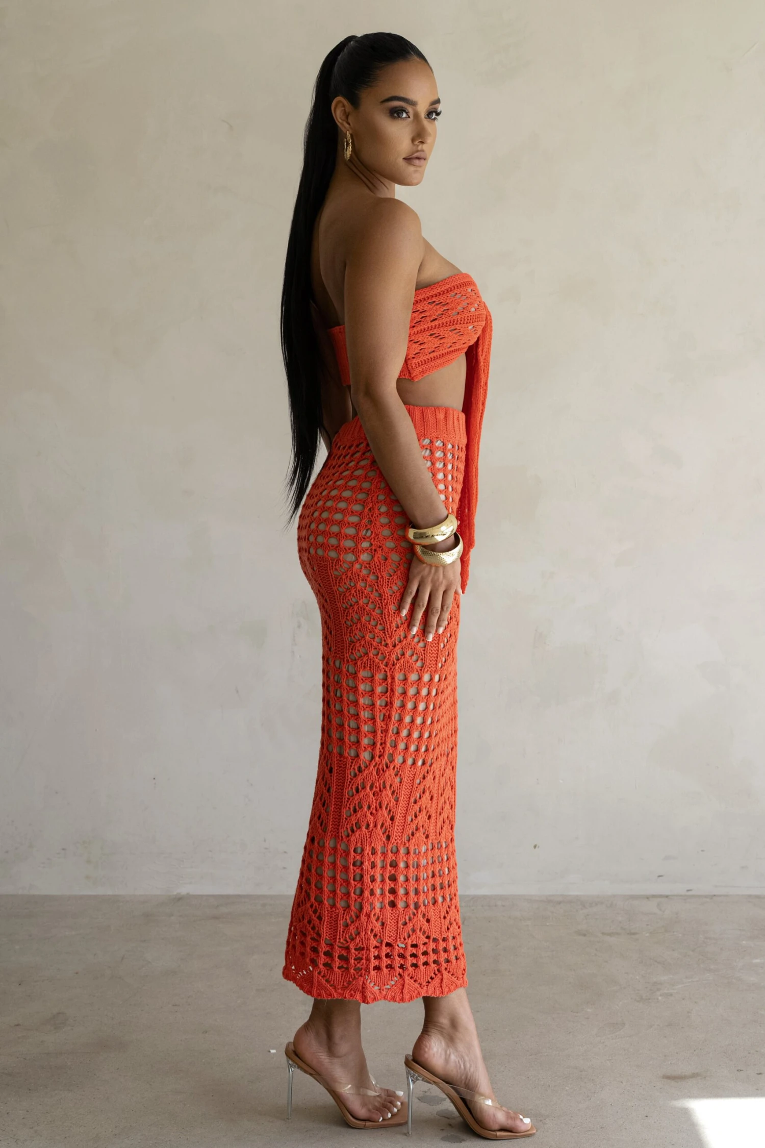 Coral Caribbean Skies Skirt Set 13 Coral Caribbean Skies Skirt Set - Image 13